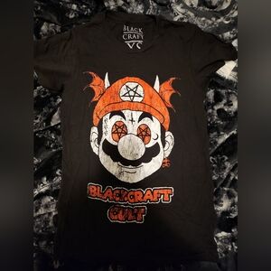 BLACKCRAFT cult satanic Mario shirt